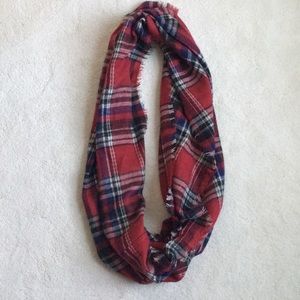 Winter Plaid Infinity Scarf